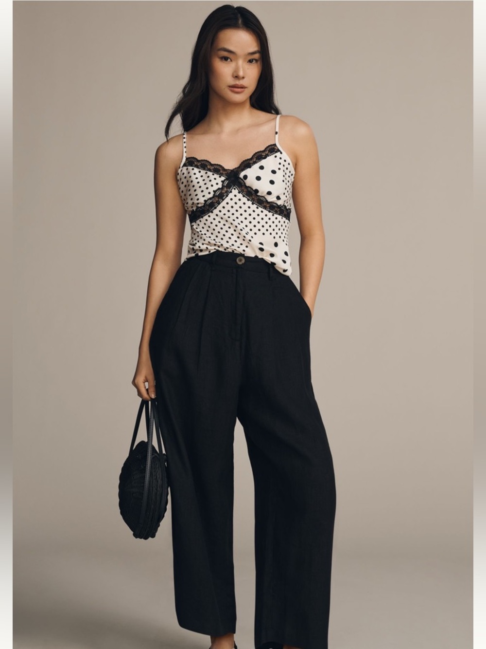 Laude the Label Black Linen Trousers Size S